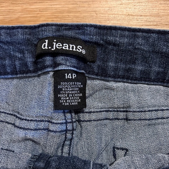 d. jeans Indigo Ankle-Length Women's Jeans ~ Size 14 P Capris - Picture 2 of 8